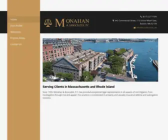 Monahanlaw.net(Monahan & Associates' practice) Screenshot