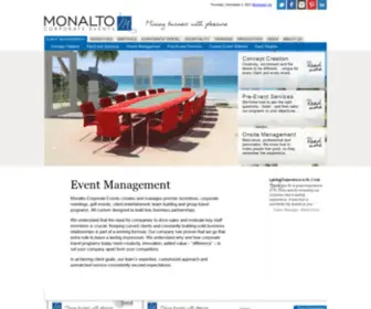 Monalto.com(Corporate Events) Screenshot