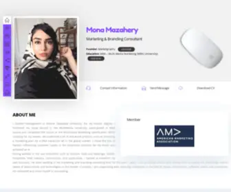 Monamazahery.com(Mona Mazahery) Screenshot