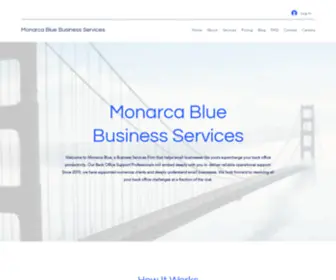 Monarcablue.com(Monarca Blue Business Services) Screenshot