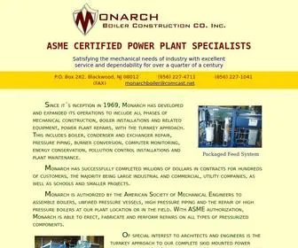 Monarchboiler.com(Monarch Boiler Construction Company) Screenshot