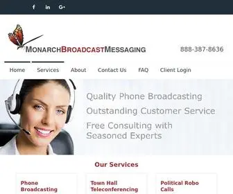 Monarchbroadcast.com(Phone Broadcasting) Screenshot