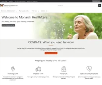 Monarchhealthcare.com(Keeping you healthy) Screenshot