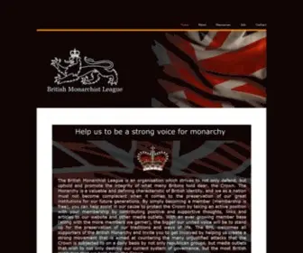 Monarchist.org.uk(The British Monarchist League) Screenshot