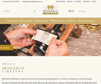 Monarchliqueurs.co.uk(Award Winning Liqueurs Handcrafted in Cornwall) Screenshot