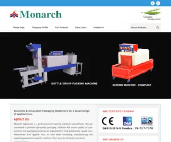 Monarchpacking.com(Monarch Appliances) Screenshot