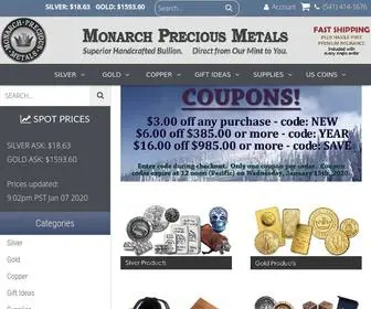 Monarchpreciousmetals.com(Monarch Precious Metals) Screenshot