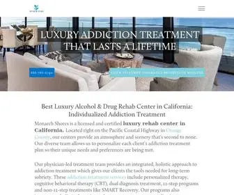 Monarchshores.com(Best Luxury Alcohol & Drug Rehab Center in California) Screenshot