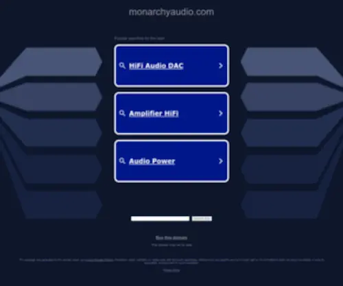 Monarchyaudio.com(Monarchy Audio) Screenshot