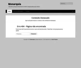 Monarquia.net(Descubra o porquê a monarquia é a melhor solução política para o Brasil) Screenshot