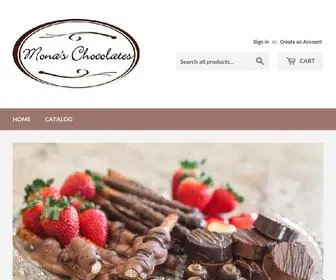 Monaschocolates.com(Mona's Chocolates) Screenshot