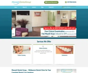 Monashdentalgroup.com.au(Clayton Dentist) Screenshot