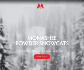 Monasheepowder.com(Monashee Powder Snowcats) Screenshot