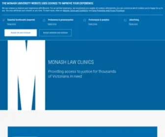 Monashlawclinics.com.au(Monash University) Screenshot