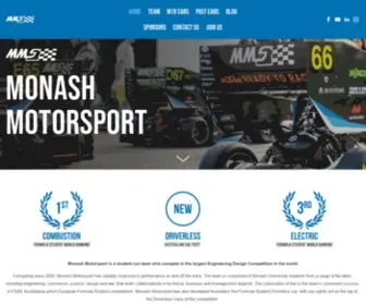 Monashmotorsport.com(Monash Motorsport) Screenshot