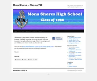 Monashores66.com(Class of '66) Screenshot