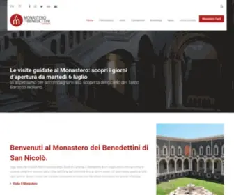 Monasterodeibenedettini.it(Monastero dei Benedettini di San Nicolò l'Arena) Screenshot