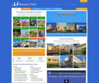 Monasterystays.com(Monastery Stays) Screenshot