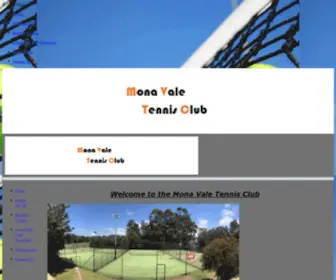 Monavaletennis.com.au(Mona Vale Tennis Club) Screenshot