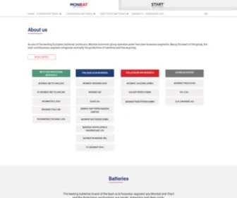 Monbat.com(Monbat Group of Companies) Screenshot