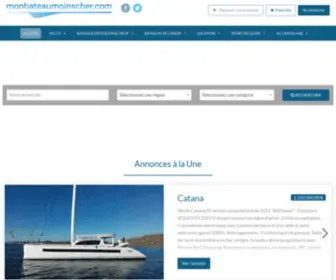 Monbateaumoinscher.com(Vous propose un large choix de petites annonces de bateau) Screenshot