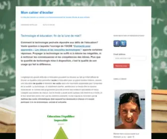 Moncahierdecolier.com(école) Screenshot