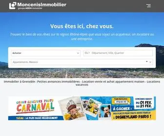 Moncenis-Grenoble.fr(Agence immobilière à Grenoble) Screenshot