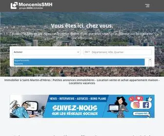 Moncenis-SMH.fr(Agence immobilière à Saint) Screenshot