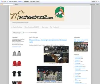 Monchevalmedit.com(Mon cheval me dit) Screenshot