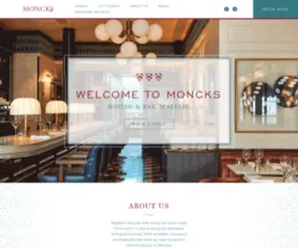 Moncksbrasserie.com(Mayfair Neighbourhood Restaurant & Bar) Screenshot