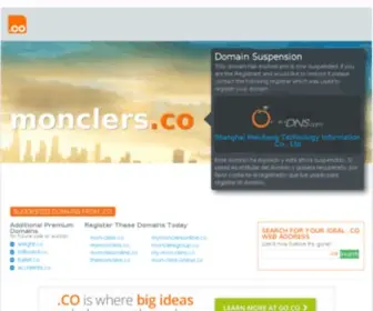 Monclers.co(We are upgrading the system) Screenshot