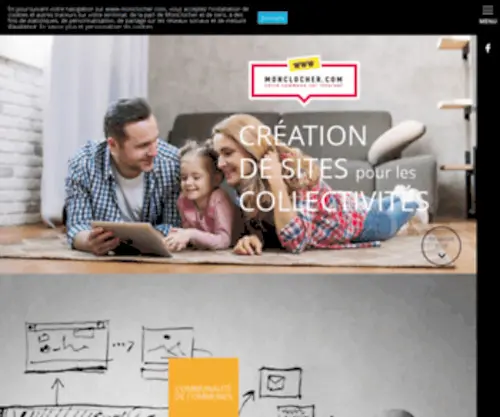 Monclocher.fr(Votre commune sur internet) Screenshot