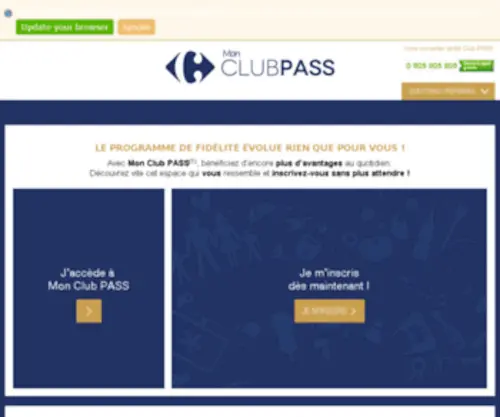 Monclubpass.fr(Monclubpass) Screenshot