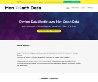 Moncoachdata.com(Accueil MonCoachData) Screenshot