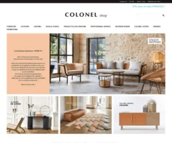 Moncolonel.fr(Colonel, Vente de mobilier et d'objets de décoration contemporains) Screenshot