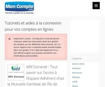 Moncompte.info(Services d'aide gratuit) Screenshot