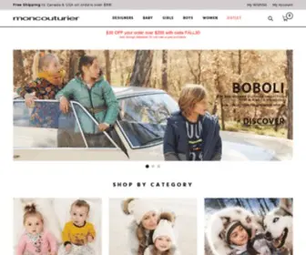 Moncouturier.com(Trendy, Designer Kids Clothes Online) Screenshot