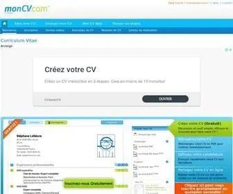 Moncv.com(Faire un CV) Screenshot