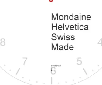 Mondaine-Helvetica.com(Mondaine Helvetica) Screenshot