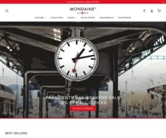 Mondaine.com(Mondaine USA) Screenshot