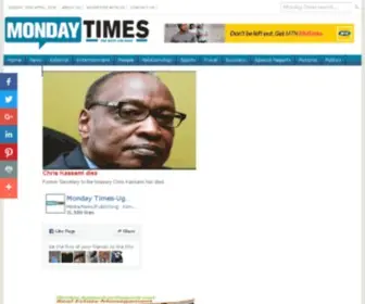 Mondaytimes.co.ug(Monday Times) Screenshot