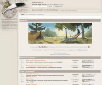 Monde-Ecriture.com(Le Monde de L') Screenshot