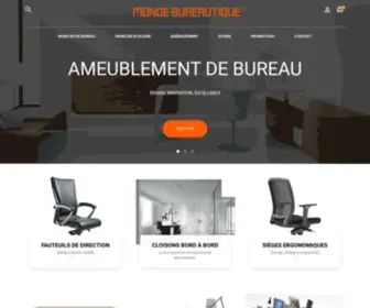 Mondebureautique.ma(MONDE BUREAUTIQUE: Mobilier de bureau Casablanca Maroc Aménagement et agencement de bureau) Screenshot