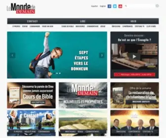 Mondedemain.org(Le Monde de Demain) Screenshot