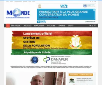 Mondemedia.info(S'Informer à la minute près) Screenshot