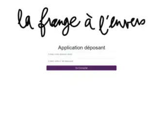 Mondepotlafrange.fr(Web-Troc : Application Déposant) Screenshot