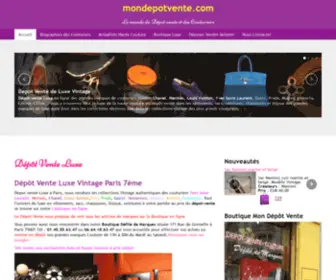 Mondepotvente.com(Dépôt) Screenshot