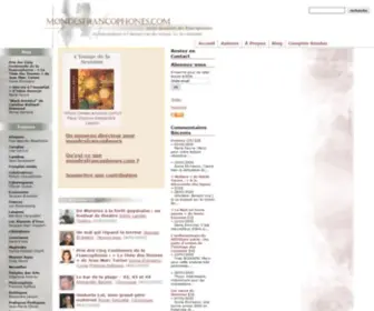 Mondesfrancophones.com(MondesFrancophones) Screenshot