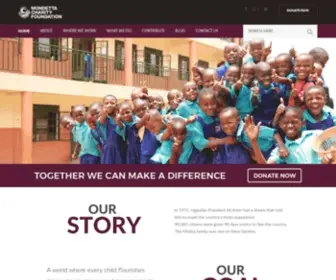 Mondettacharityfoundation.org(Supporting communities to eliminate barriers to education) Screenshot