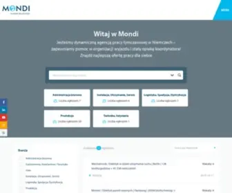 Mondi-Polska.pl(Oferty pracy w Polsce i za granicą) Screenshot